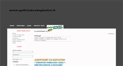 Desktop Screenshot of golfclubcadegliulivi.it