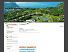 Tablet Screenshot of golfclubcadegliulivi.it